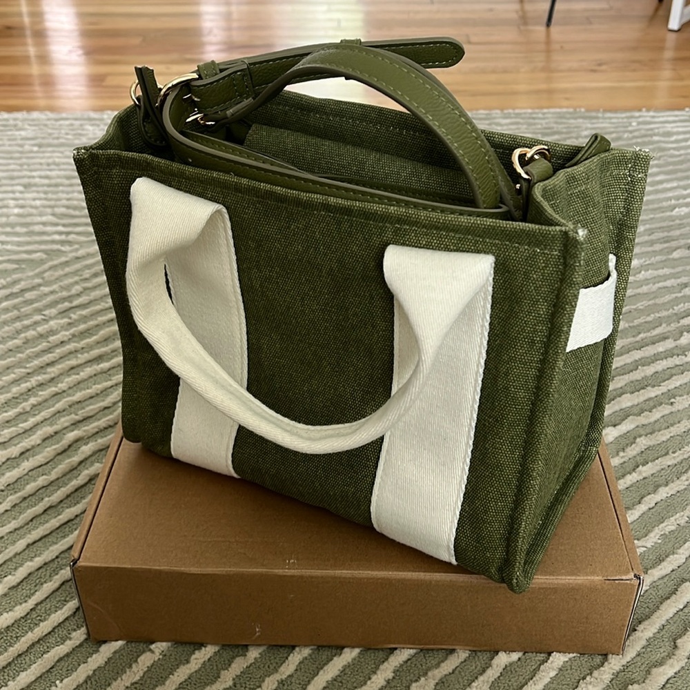 Green canvas shoulder bag - Universal Thread